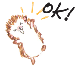 Hedgehogs of the mushroom forest sticker #10516723