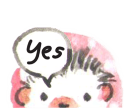 Hedgehogs of the mushroom forest sticker #10516724