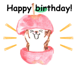 Hedgehogs of the mushroom forest sticker #10516739