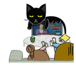 Black Cat's Daily Life sticker #10517901