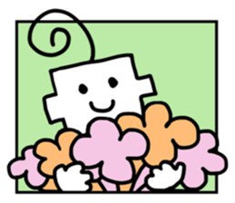 Happy Duckling and Square Kid sticker #10518162