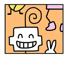 Happy Duckling and Square Kid sticker #10518186