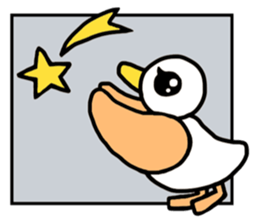Happy Duckling and Square Kid sticker #10518192