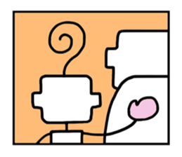 Happy Duckling and Square Kid sticker #10518194