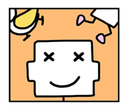 Happy Duckling and Square Kid sticker #10518199