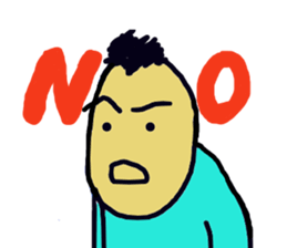 He has been dubbed "Mop of hair." sticker #10519050