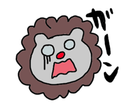 -lion sticker- sticker #10519770