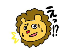 -lion sticker- sticker #10519776