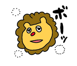 -lion sticker- sticker #10519778