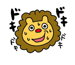 -lion sticker- sticker #10519779