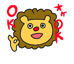 -lion sticker- sticker #10519781