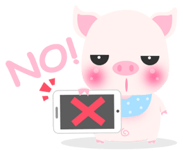 Pink Porky sticker #10521122