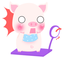 Pink Porky sticker #10521128
