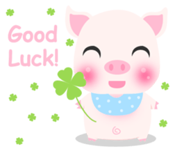 Pink Porky sticker #10521132