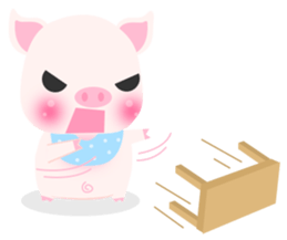 Pink Porky sticker #10521156