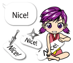 Tap Talk - Ninja kid's journal sticker #10521249