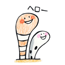 Lovely Spotted Garden Eels sticker #10521282