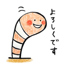 Lovely Spotted Garden Eels sticker #10521283