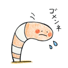 Lovely Spotted Garden Eels sticker #10521286