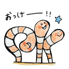 Lovely Spotted Garden Eels sticker #10521292