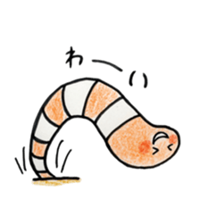Lovely Spotted Garden Eels sticker #10521294