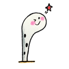 Lovely Spotted Garden Eels sticker #10521296