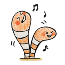 Lovely Spotted Garden Eels sticker #10521299