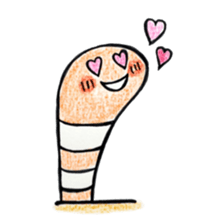 Lovely Spotted Garden Eels sticker #10521305
