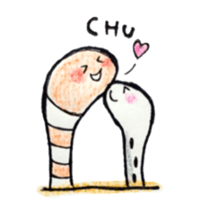 Lovely Spotted Garden Eels sticker #10521313