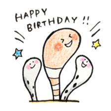 Lovely Spotted Garden Eels sticker #10521315