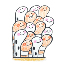 Lovely Spotted Garden Eels sticker #10521316