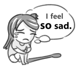 Miss Depressive T. Silent Illness (Eng) sticker #10522281