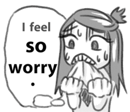 Miss Depressive T. Silent Illness (Eng) sticker #10522282