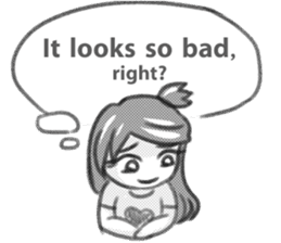 Miss Depressive T. Silent Illness (Eng) sticker #10522283