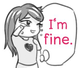 Miss Depressive T. Silent Illness (Eng) sticker #10522284