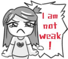 Miss Depressive T. Silent Illness (Eng) sticker #10522286