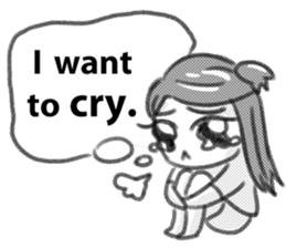 Miss Depressive T. Silent Illness (Eng) sticker #10522287