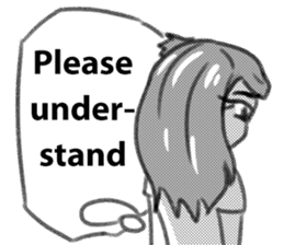 Miss Depressive T. Silent Illness (Eng) sticker #10522288