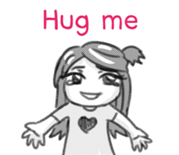 Miss Depressive T. Silent Illness (Eng) sticker #10522289