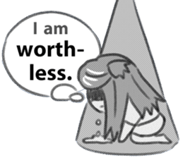 Miss Depressive T. Silent Illness (Eng) sticker #10522290