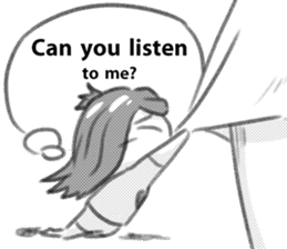 Miss Depressive T. Silent Illness (Eng) sticker #10522292