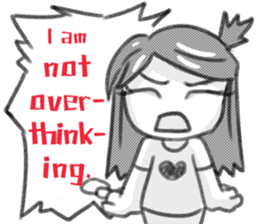 Miss Depressive T. Silent Illness (Eng) sticker #10522293