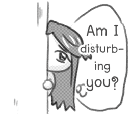 Miss Depressive T. Silent Illness (Eng) sticker #10522295