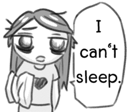 Miss Depressive T. Silent Illness (Eng) sticker #10522299