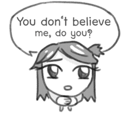 Miss Depressive T. Silent Illness (Eng) sticker #10522302