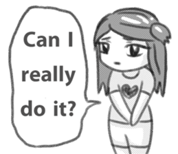 Miss Depressive T. Silent Illness (Eng) sticker #10522306