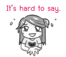 Miss Depressive T. Silent Illness (Eng) sticker #10522313