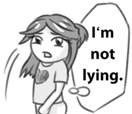 Miss Depressive T. Silent Illness (Eng) sticker #10522314