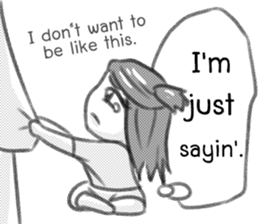 Miss Depressive T. Silent Illness (Eng) sticker #10522315