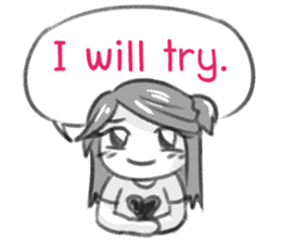 Miss Depressive T. Silent Illness (Eng) sticker #10522319